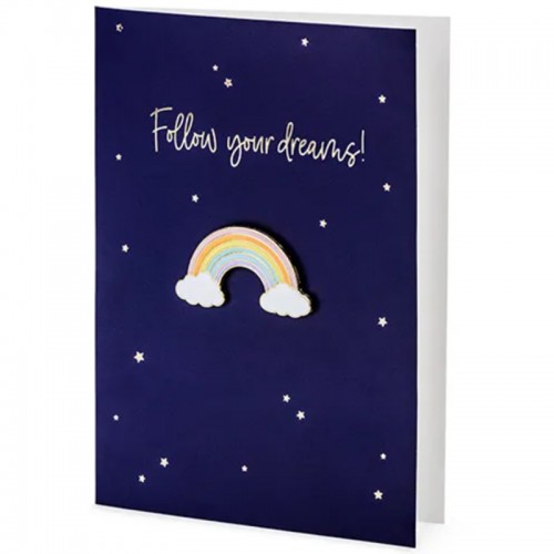 Postal + Pin Arco-Íris